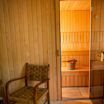 Traditional sauna at Simplicity Retreat Baisoara